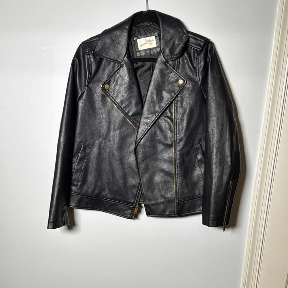Quilted Black Leather Jacket
